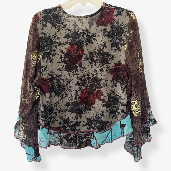 Vintage Boho Nothing Matches Boutique floral 2 pcs sheer skirt set - Picture 4 of 16